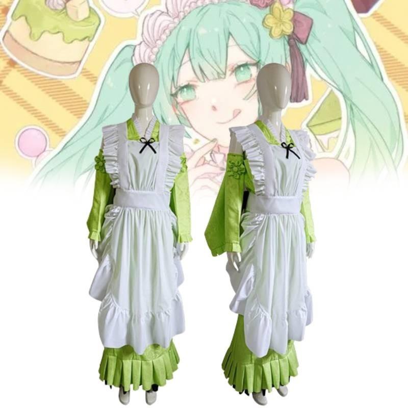 Cosplay Hatsune Miku Matcha Suit For Womens Stylish Comfortable Party Halloween