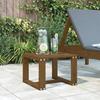 VidaXL Garden Side Table, Patio Coffee Table, Picnic Table, Outdoor Patio Furniture, Honey Brown Wood 825082