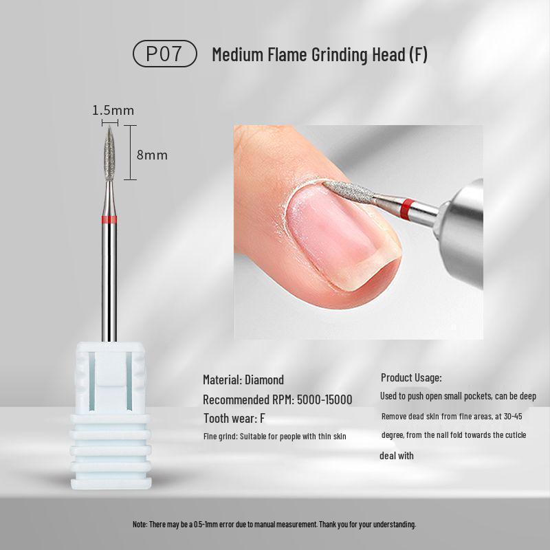 

Russian Nail Drill Bit Set: Cone & Shuttle Diamond Heads for Cuticle & Keratin Removal