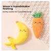 1/2PCS Baby Soothing Toy Plush Fruit Doll Infant Anti Startle Sleep Aid Holding Ring Newborn Comfort Toy