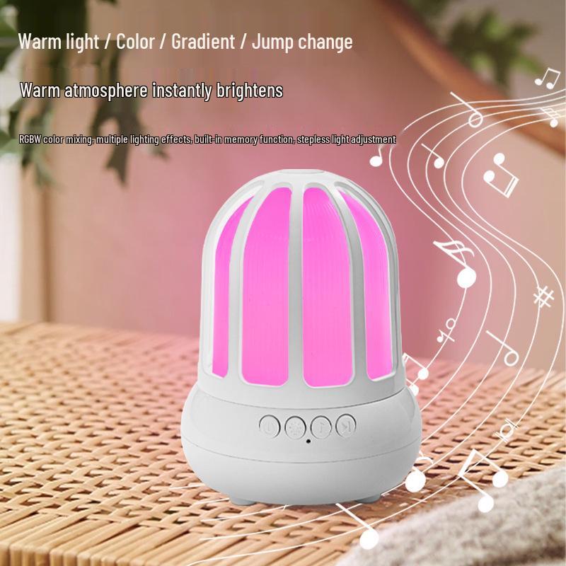 LED Birdcage Speaker Night Light with Dimmable Sleep Eye Protection
