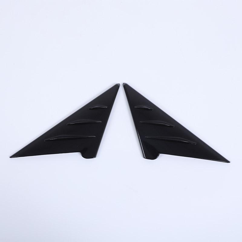 

For BMW 5 Series G60 2026 2026 ABS Carbon Fiber Rearview Mirror Side Triangle Spoiler Trim Decorative Sticker Car Accessories чорний