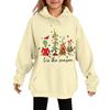 Children's Fashionable Casual Long-sleeved Loose Christmas Print Pullover Hooded Sweatshirt