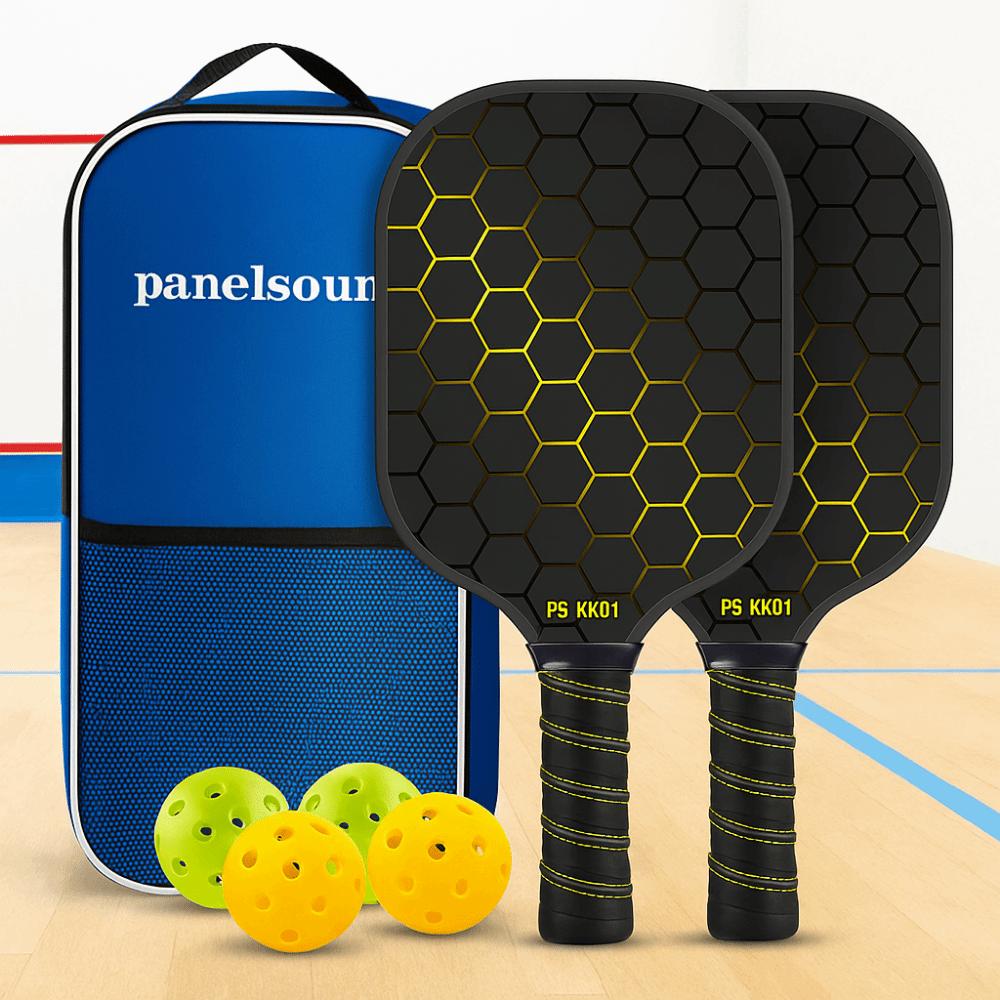 Lightweight Pickle Ball Rackets Honeycomb Core Pickleball Paddle Set  Outdoor Sports