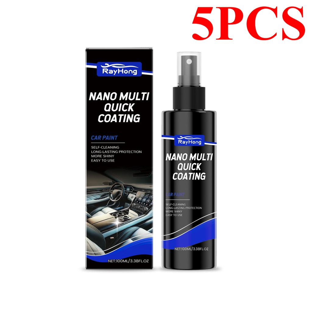 Nano Car Interior Agent Spray Automotive Dashboard Seat Leather Rubber Stains Remover Cleaning Refurbish Cleaner Car Maintenance