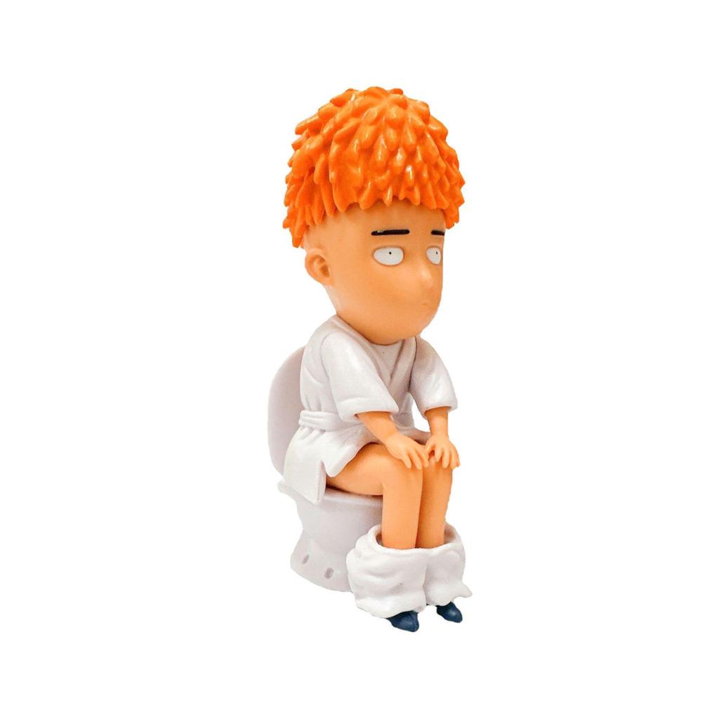 Pvc One Punch Man Figure Collectible Model Toy With Seated Pose For Fans