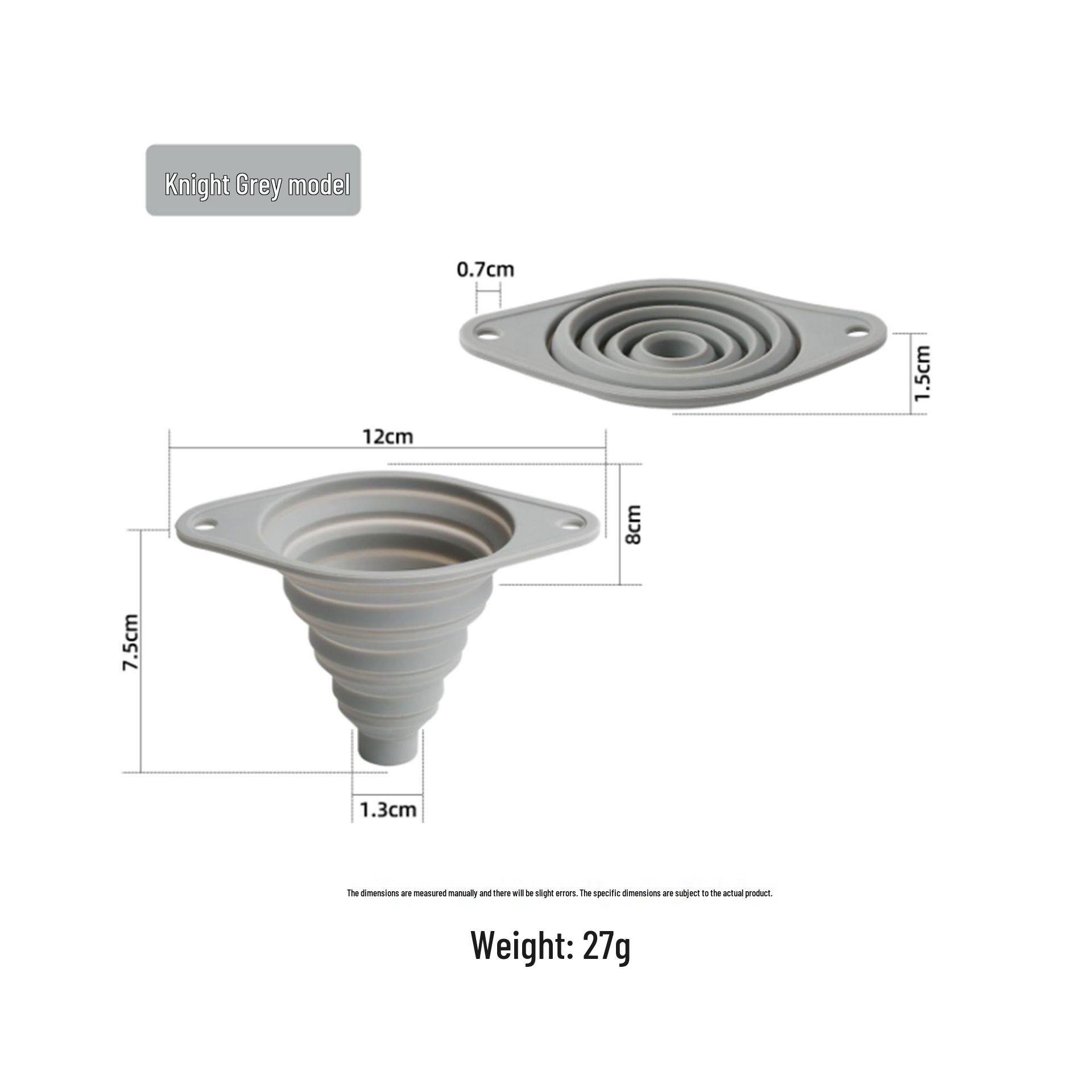 Mini Telescopic Silicone Funnel for Oil and Wine - Foldable, Wide Mouth, Food Grade