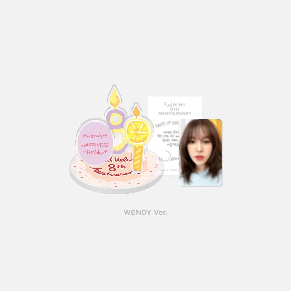 

Акриловая подставка Red Velvet 8th Anniversary и набор голосовых карт AR WENDY