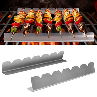 Eco-friendly V-shaped Display Anti-deform Universal BBQ Skewers Storage Racks BBQ Accessories Skewers Holder Set