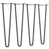 VEVOR 482.6MM Hairpin Furniture Legs, Metal Home DIY Projects for Nightstand, Coffee Table, Desk, 226.8KG Load Capacity with Rubber Floor Protectors