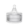 European Glass Bowl Jewelry Box: Crystal Demagnetization Purification Jar with Omamori Salt and Lid