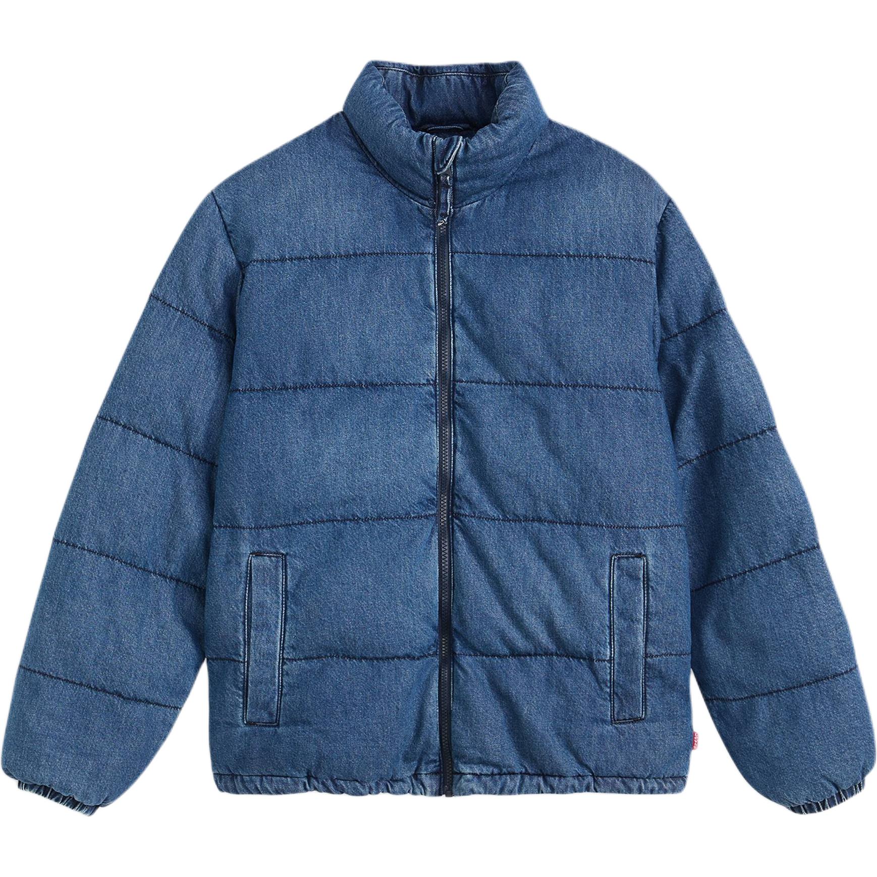 

Мужская стеганая хлопковая куртка Levis с короткой молнией и длинным рукавом куртки A8568-0011 L