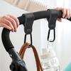 PU Leather Baby Bag Stroller Hook Pram Rotate 360 Degree Rotatable Cart Organizer Pram Hook Stroller Accessories