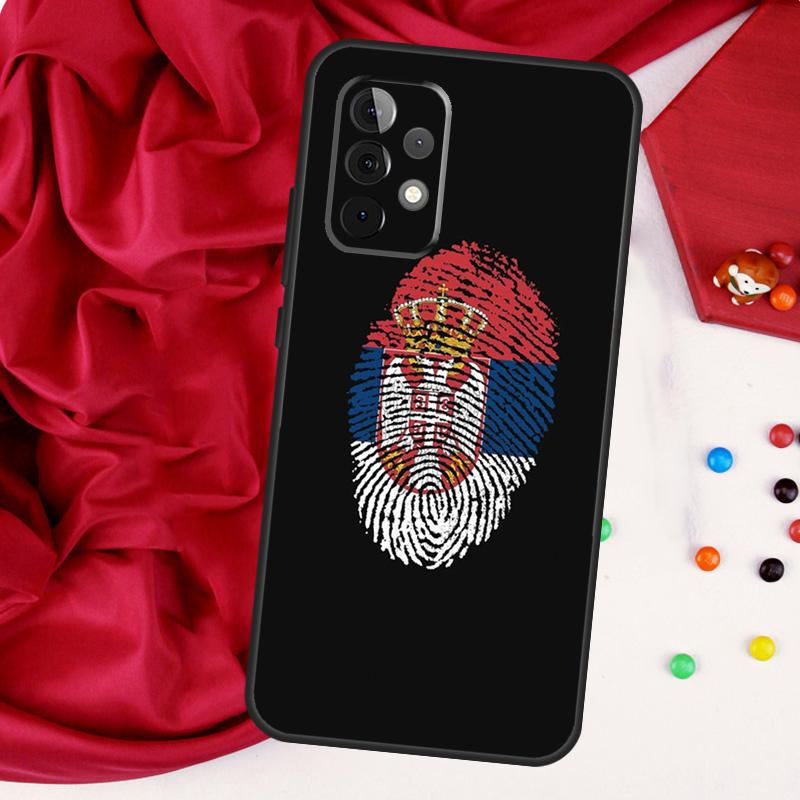 Serbia Flag For Samsung Galaxy A55 A53 A33 A13 A35 A15 A36 A56 A26 A16 A22 A32 A52 A54 A34 A06 A05 Case