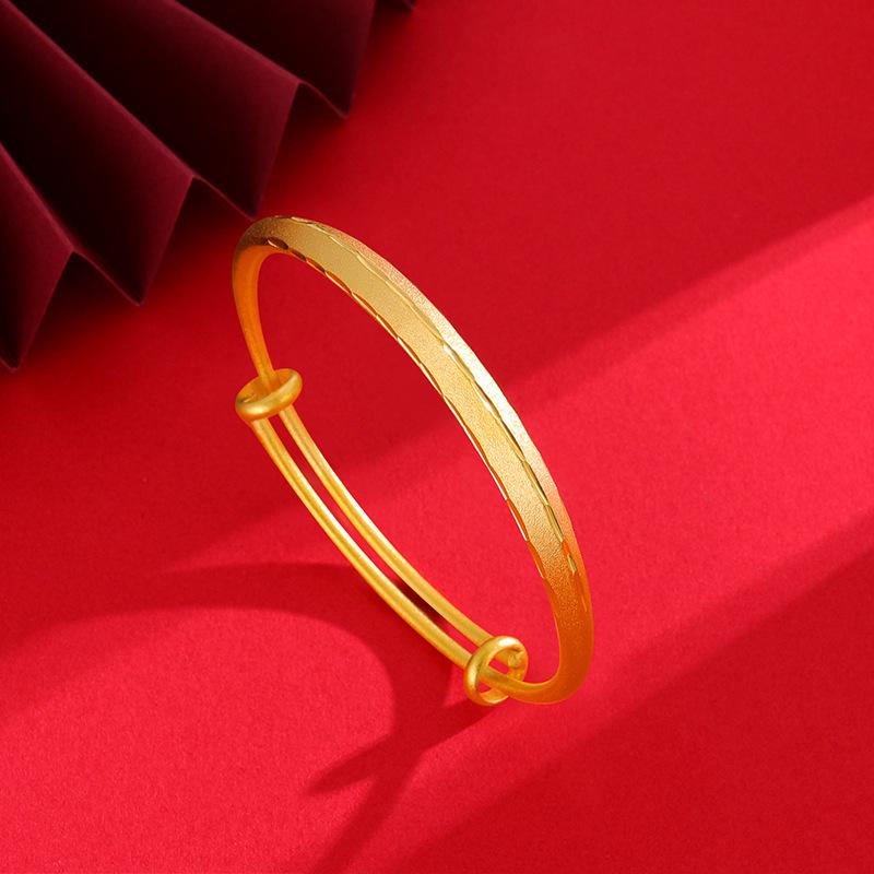 Ladies' High-End Four-Leaf Clover Gold-Tone Bracelet