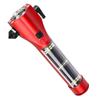 10-in-1 Solar Emergency Safety Hammer Flashlight