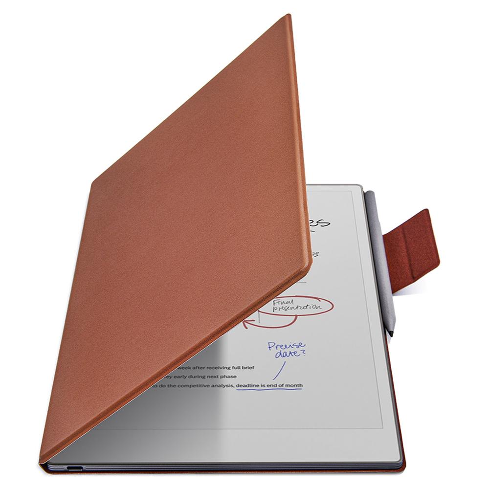 For ReMarkable Paper Pro Case PC+PU Leather Tablet Magnetic Cover with Pen Holder Auto Wake/Sleep