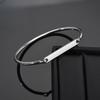 Hand-decorated Customized Bracelets Engrave Name Bracelet Cuff Bangle Stainless Steel Engrave Bangles for Women