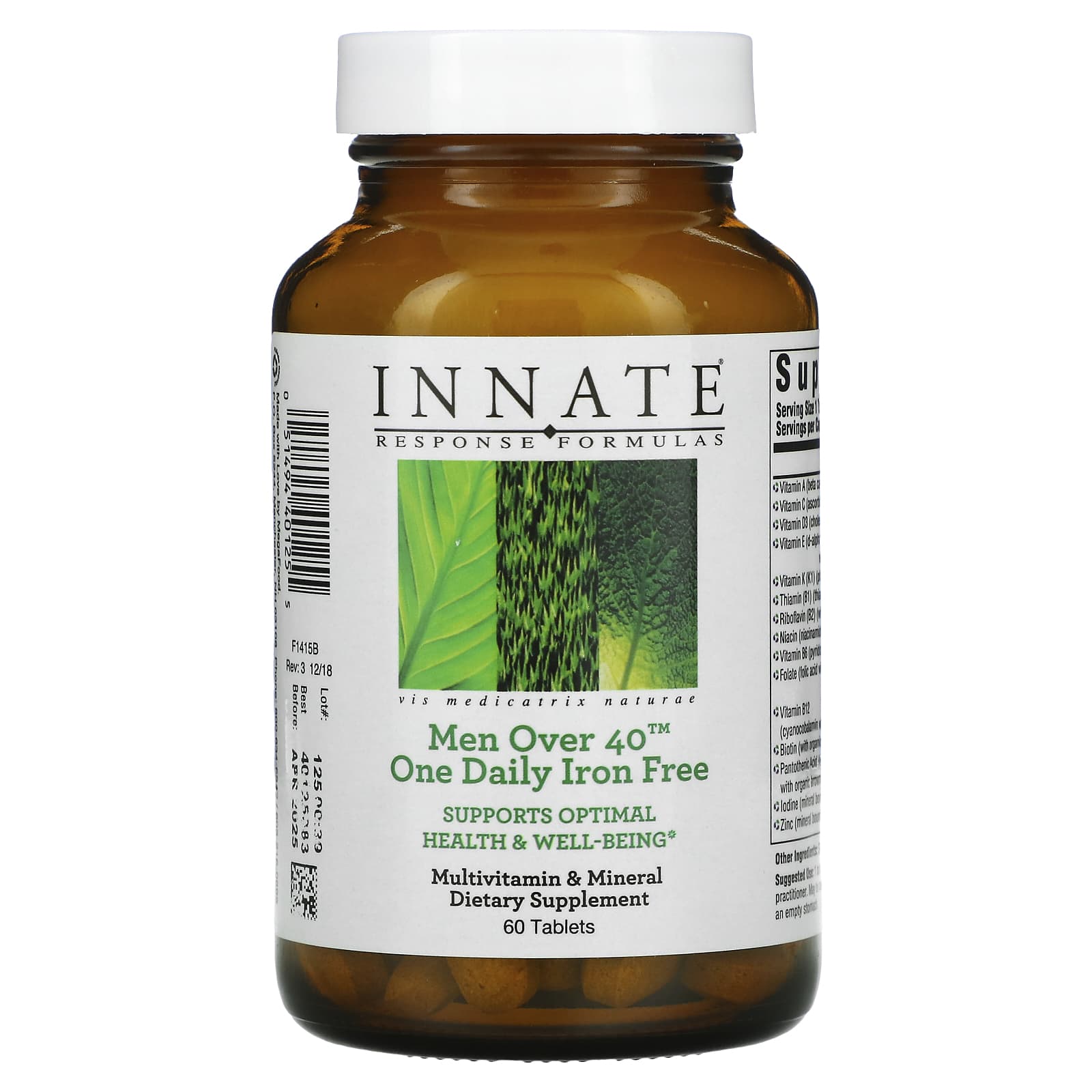 

Innate Response Formulas, One Daily for Men Over 40, Iron-Free, 60 Tablets