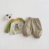 2026 Spring Solid Color Casual Pants for Girls and Boys - Korean Style