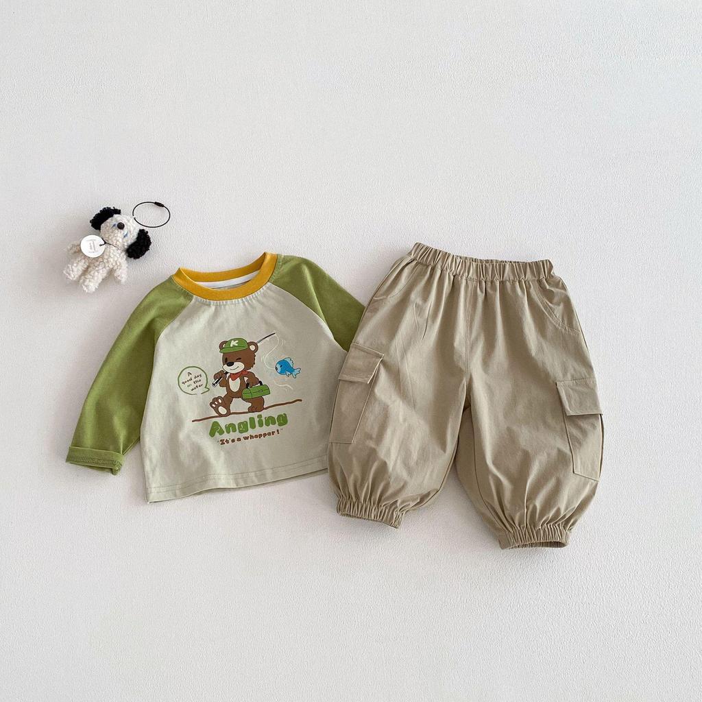 2026 Spring Solid Color Casual Pants for Girls and Boys - Korean Style