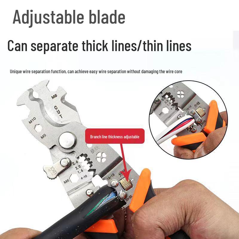 German Import 28-in-1 Heavy-Duty Multifunctional Wire Stripping & Cutting Pliers