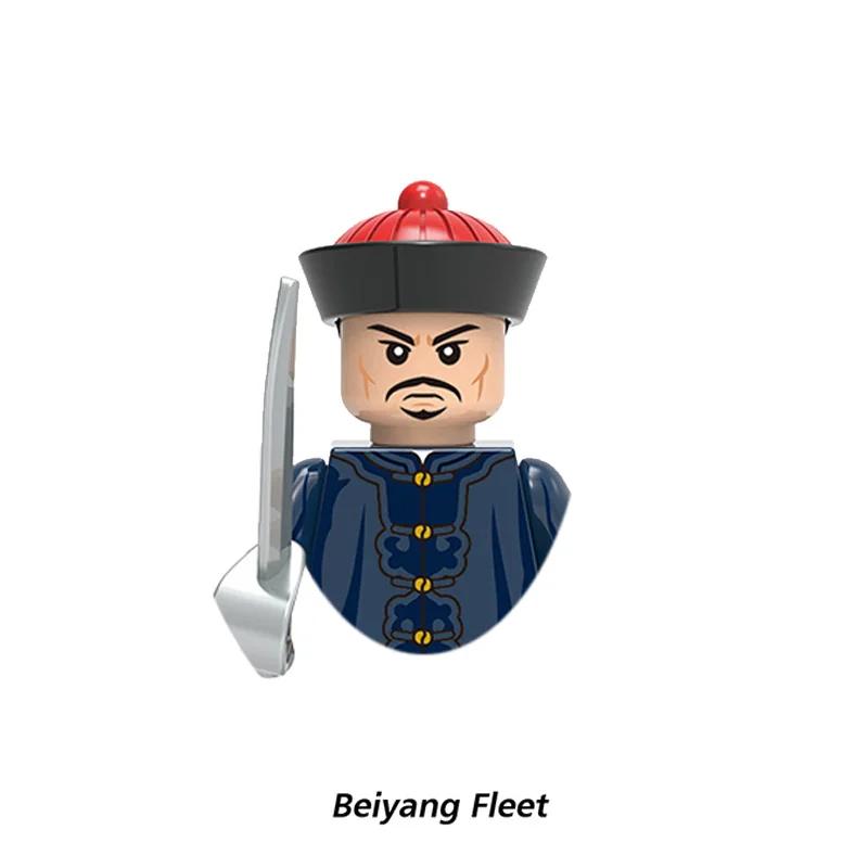 Kids Toys Chinese Ancient Historical Figures Military Soldiers Imperial Guard Military Commanders Model Building Blocks Gifts