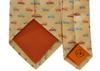 SIMON CARTER Colorful Car Silk Tie (Gold)