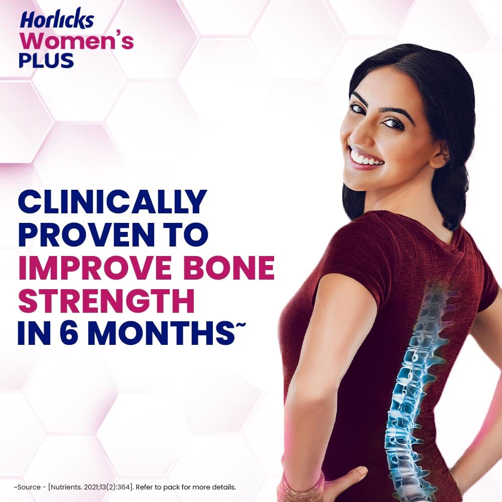 Horlicks Women’s Plus Chocolate Nutritional Drink 400g Jar for Strong Bones and Healthy Living