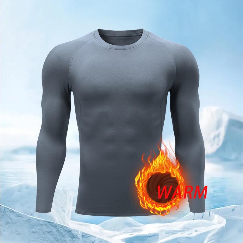 Conjunto de Capa Base Cálida de Secado Rápido para Hombre para Otoño/Invierno - Ideal para Montañismo, Senderismo y Running