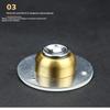 Stainless Steel Magnetic Door Stopper Drill & No Drill Installation Residue-free Adhesive Door Holder for Rental House