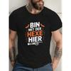 Bin Mit Der Hexe Hier Halloween Graphic Tshirt Funny Witch Couple Tee For Men