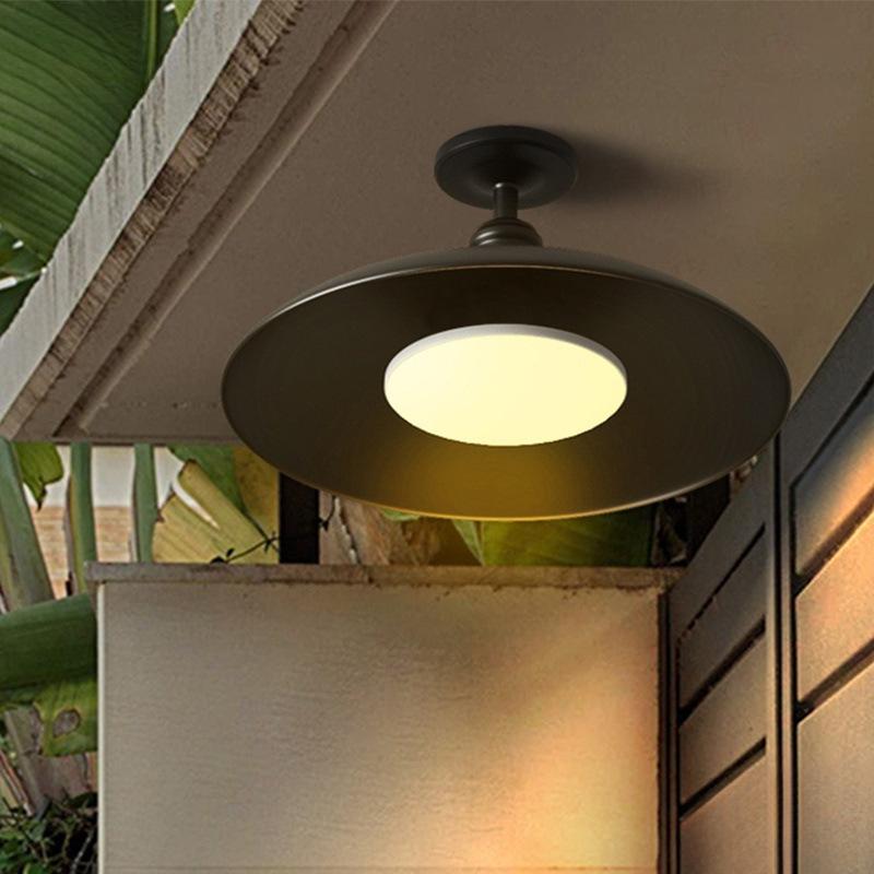 Outdoor Waterproof Industrial Ceiling Light for Entrance, Hall, Porch, or Balcony - New Minimalist Style.