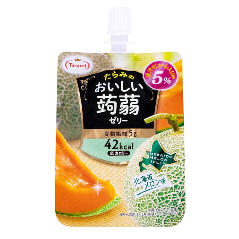 

Tarami Delicious konjac jelly Hokkaido melon flavor 150g pouch x 30 pieces