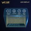 VGR New Reciprocating Men's Double Blade Shaver Gradient Color Ice Crack Body High-end Shaver Intelligent Digital Display Home Razor Shaver V-374