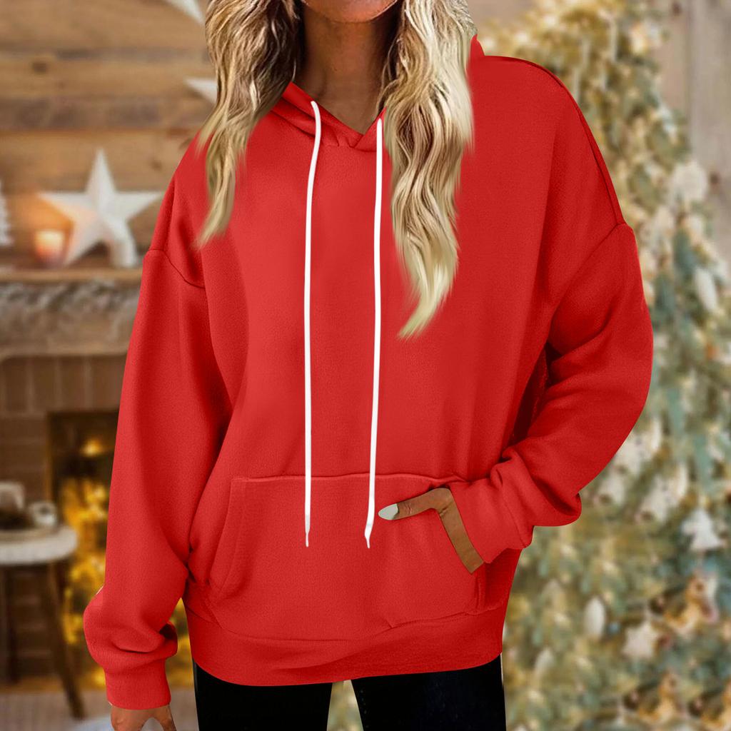 Sudaderas con capucha para mujer Oversized Invierno Felpa Sudaderas lindas Jersey Ropa de otoño invierno a la moda