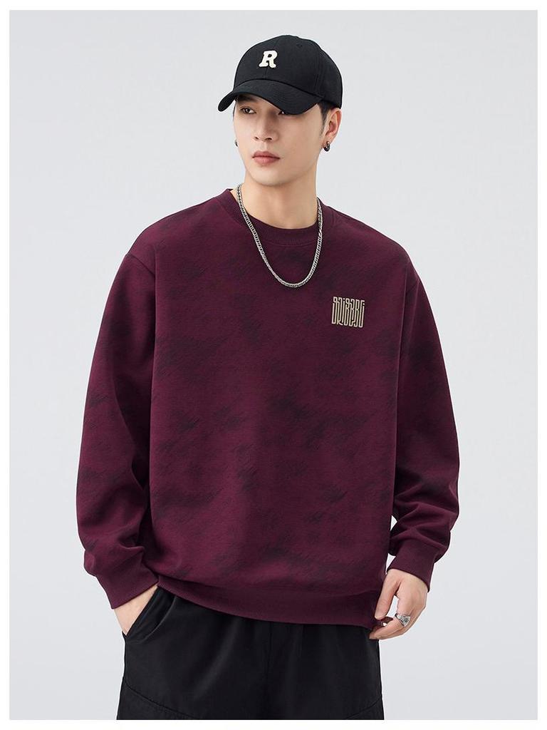 Men's Retro Cloud Heavyweight Hoodie: Trendy, Loose-Fit, Long-Sleeved, Perfect for Spring & Autumn