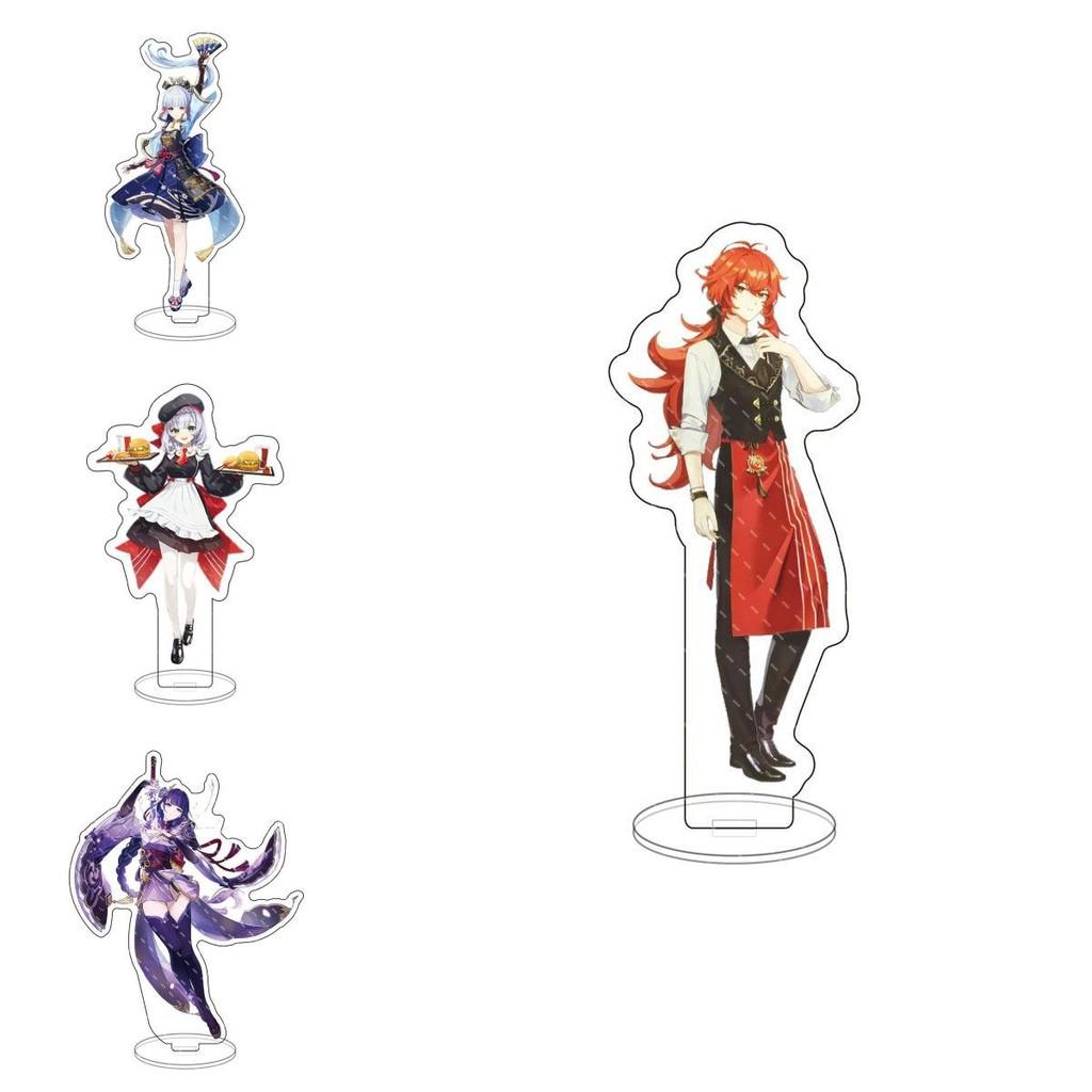 Genshin Impact Acrylic Stand Desktop Decor Featuring Kazuha Venti Klee Hutao Ganyu Paimon For Anime Fans