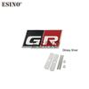Car Styling Gazoo Racing  GR GR MN 3D Car Front Grill VCXF5 Zinc Alloy Badge Adhensive Metal Emblem Decal for Toyota Supra AE86 GT86