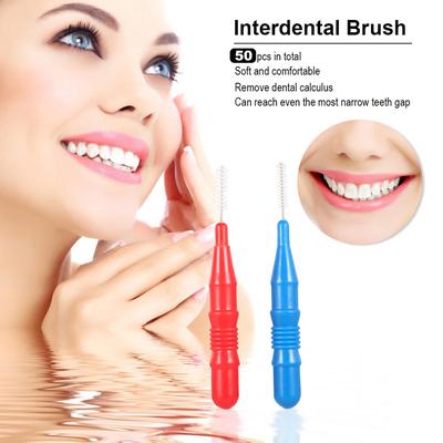 50 stücke Interdentalbürste Zahnseide Kopf Zahn Pick Werkzeug Zwischen Zähne Pinsel Professionelle Zahn Reinigung