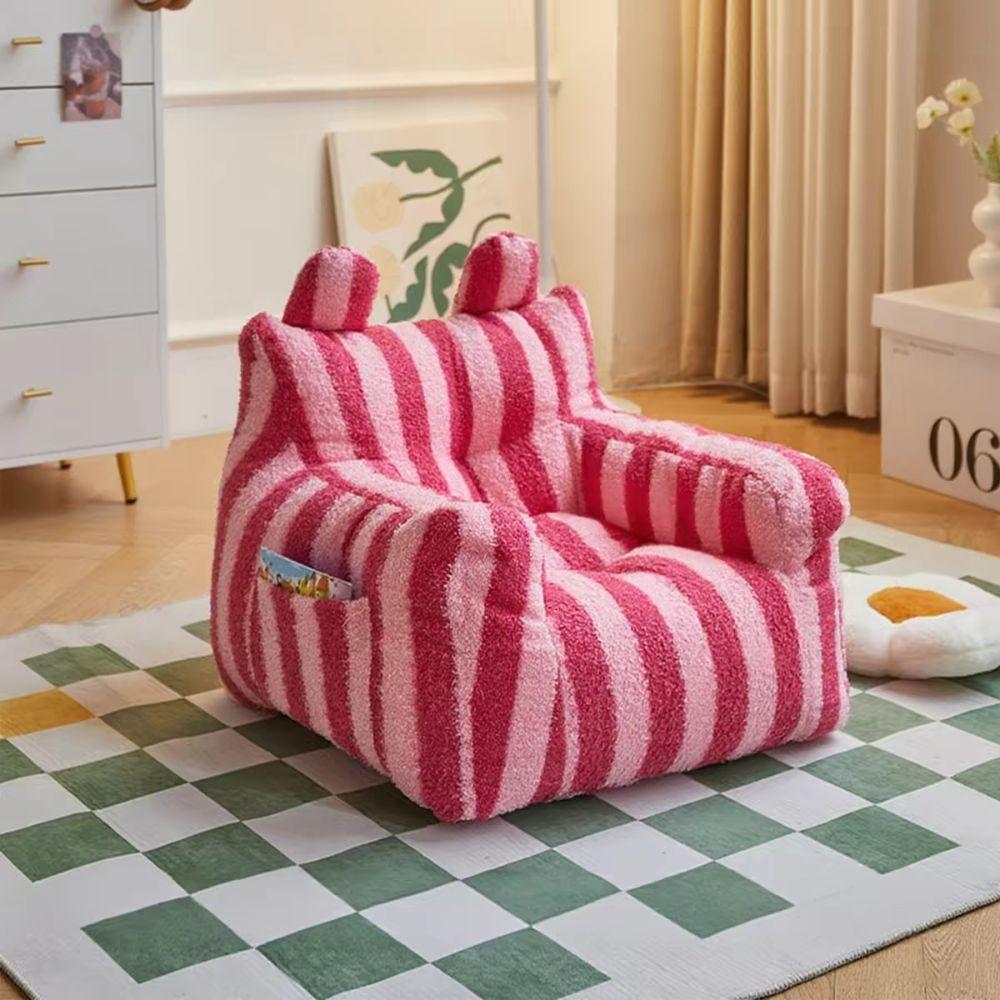 Weicher Stoff Fauler Sofa Bequemer Ergonomischer Kinder Sofa Stuhl Einfach Niedlich Flauschiger Sofa Wohnzimmer