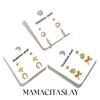 MamacitaSlay 316L Stainless Steel Enamel Star Flower Earrings 3PCS Party Waterproof Jewelry Set Women's Charm Accessories Gift
