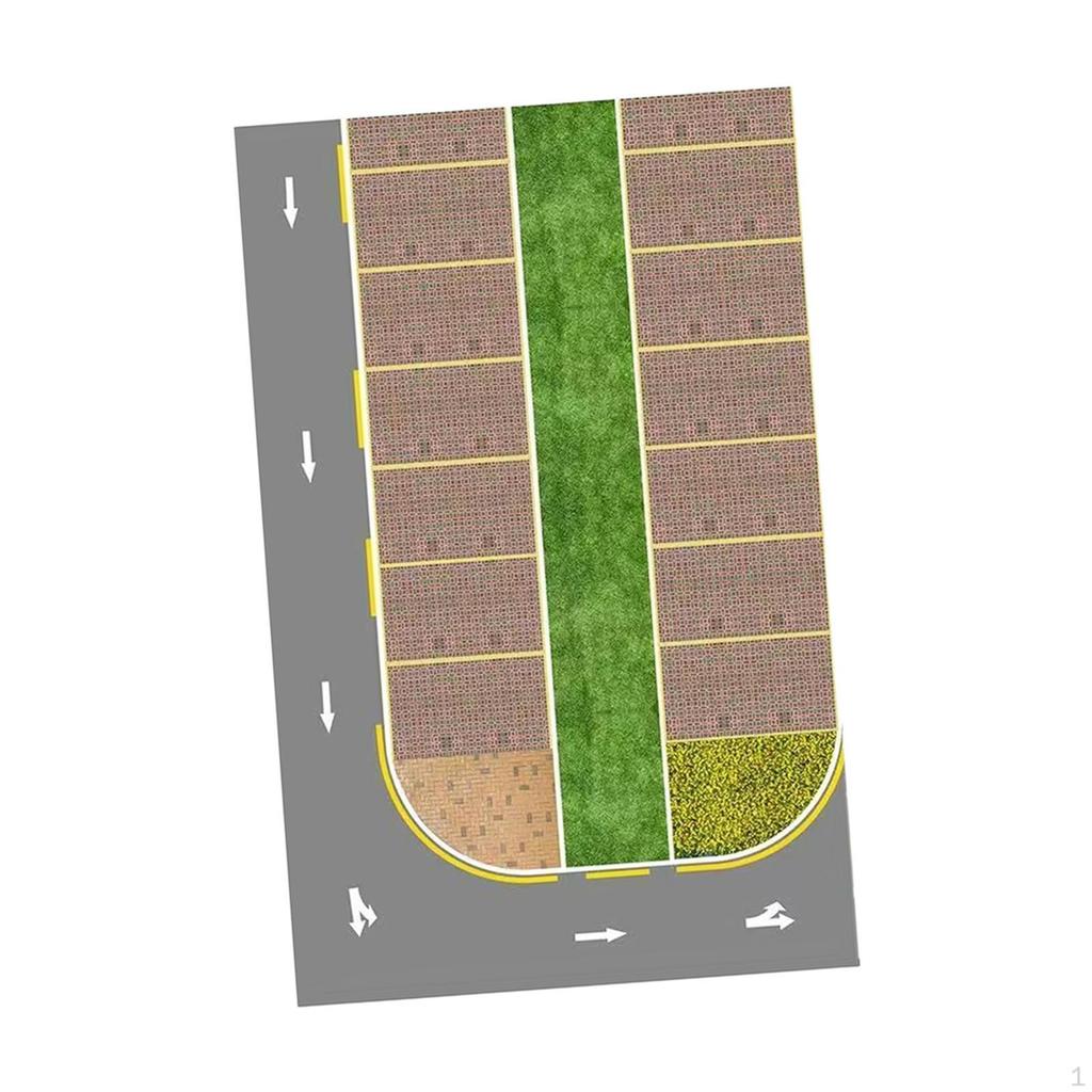 1/64 Parkplatzaufkleber 1:64 Automodell-Ausstellung Verschleißfeste Architekturprojekt-Zubehörteile