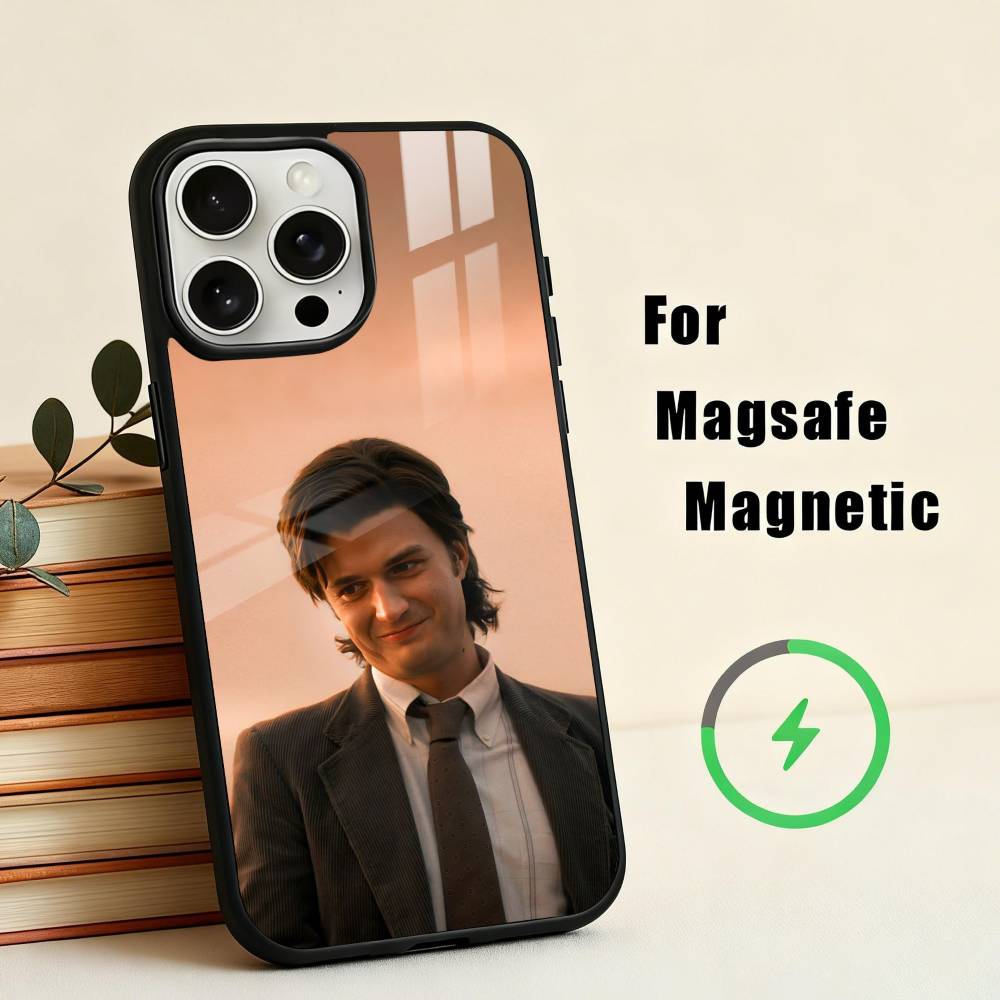 Actor S-Steve Harrington-N Phone Case For iPhone17,16,15,14,13,12,11 Plus,For Magnetic Wireless Charge Cover