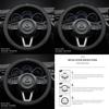 2025 Hot 38cm Nappa Leather Anti Slip Car Steering Wheel Cover For Mazda Speed 2 3 5 6 Atenza CX80 CX70 CX90 CX3 CX5 CX8 MX30 CX