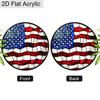 2D Flat Acrylic American Flag Suncatcher, Stained Glass Window Decor, Patriotic 4th of July Gift for Home