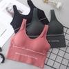 Frauen Sport Unterwäsche Tube Top Damen Fitness Yoga Bh Unterwäsche mit Pad Sommer Gym Activewear Crop Top