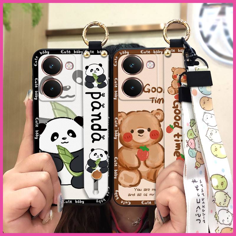 Shockproof Silicone Phone Case For Realme P3 Ultra 5G Anti-dust Protective Kickstand Cute Soft Case Anti-knock Ring