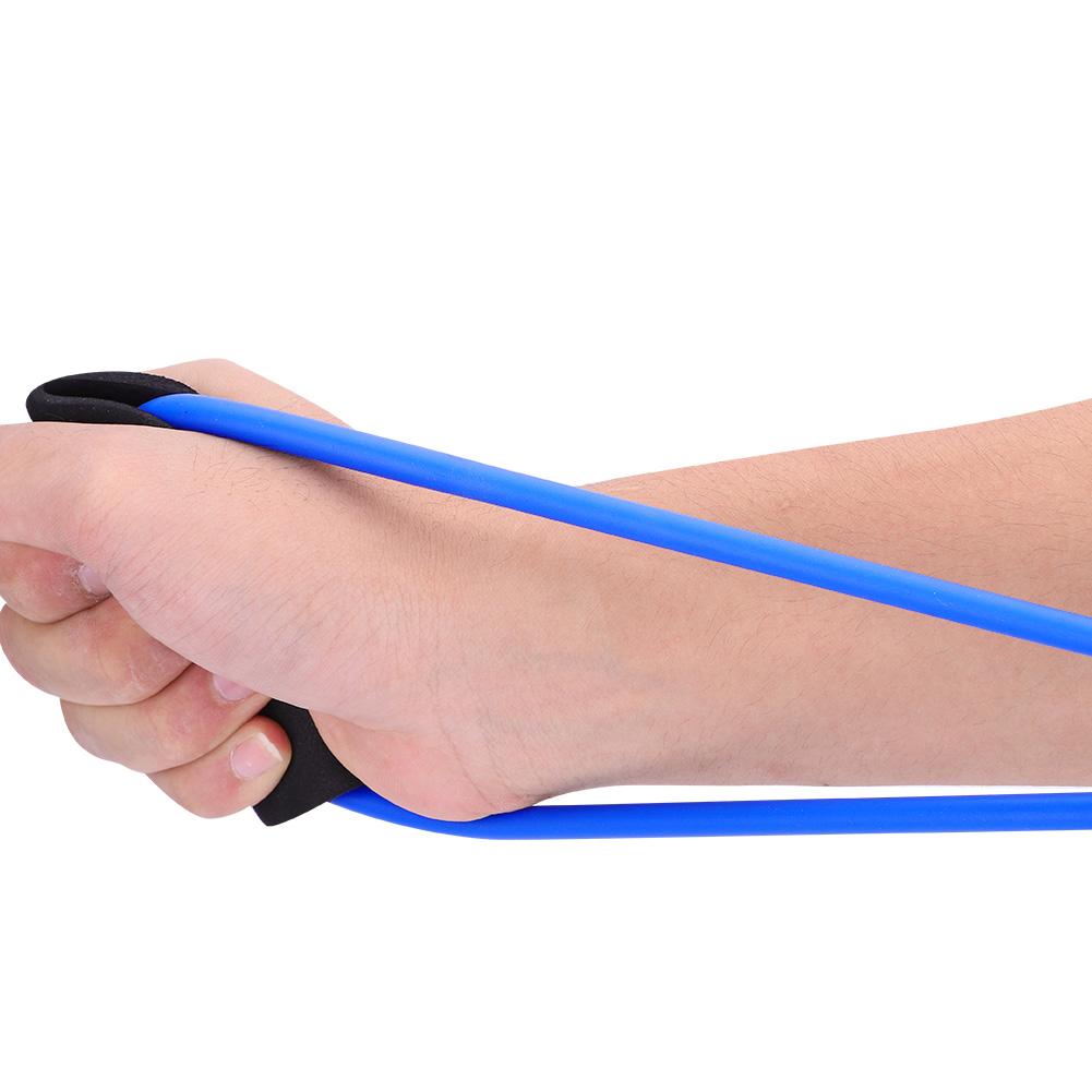 Resistance Stretch Rubber Band Training Rope Tube Workout Fitness Exercise for Gym (Blue)