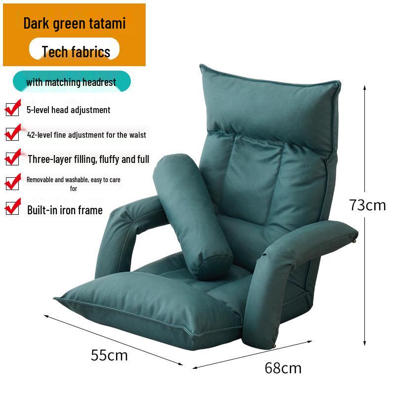 Convertible Balcony Tatami Recliner Chair – Dormitory Sofa Bed for Relaxation